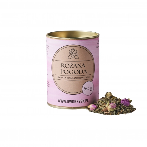 Dworzysk Herbatka biała Różana Pogoda 50g