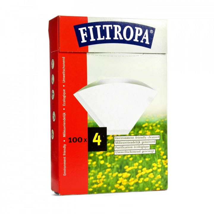 Filtropa Filtry no. 4 do dripperów i ekspresów przelewowych